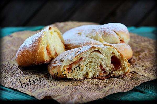 разрязани сладки банички