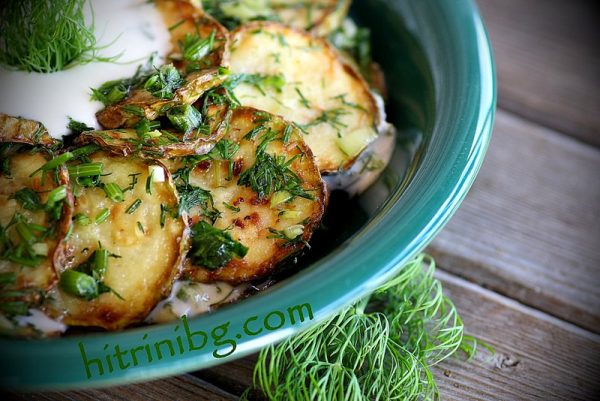 тиквички с кисело мляко за мезе